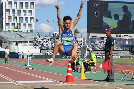 特別国民体育大会・全国障害者スポーツ大会　滋賀県選手団　陸上競技の様子